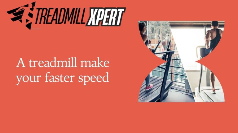 A treadmill exercise speed