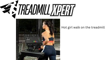 Hot Girl walks Treadmill