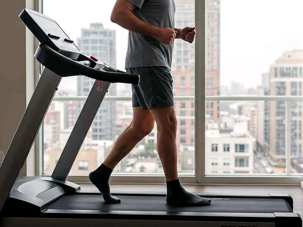 Barefoot on a Treadmill